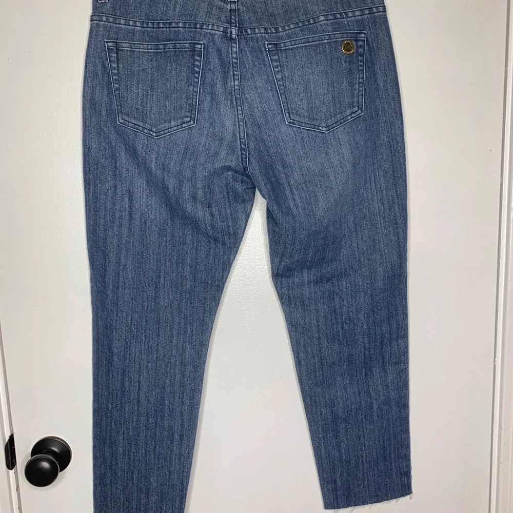 Michael Kors‎ Izzy Skinny Raw Hem Cropped Jeans